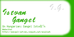 istvan gangel business card